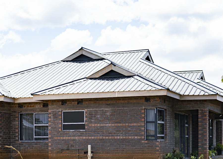Brick Ranch Metal Roof